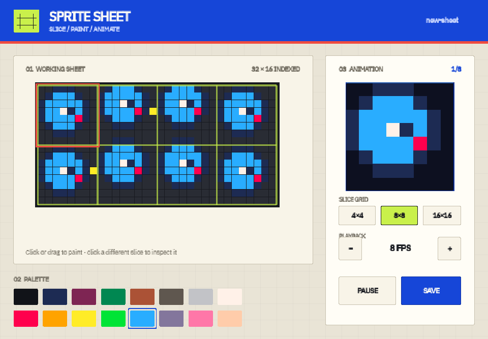 Sprite Sheet Slicer & Animator preview