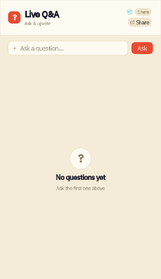 Live Q&A