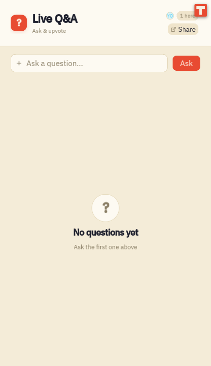 Live Q&A