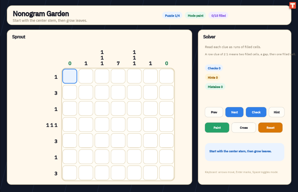 Nonogram Garden