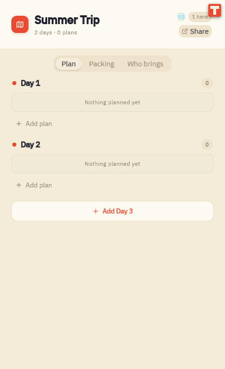 Trip Planner